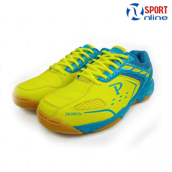 giày cầu lông Promax PR-18018 màu vàng phối xanh