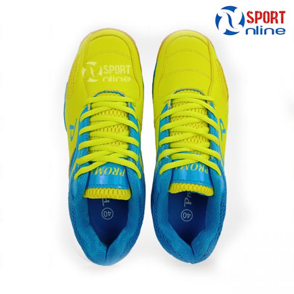 giày cầu lông Promax PR-18018 màu vàng phối xanh