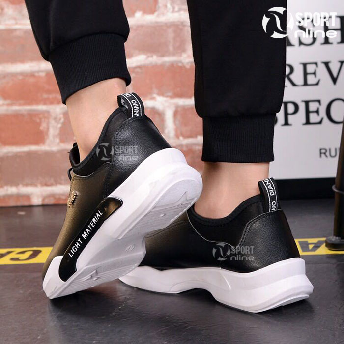 Giày thời trang thể thao nam MIN-01 màu đen