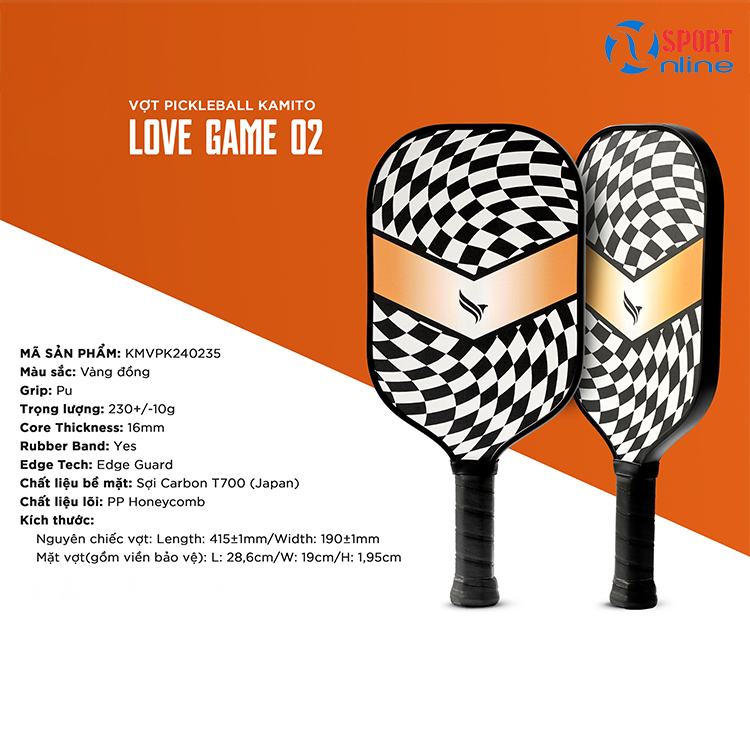 Vợt Kamito Pickleball Lovegame 02