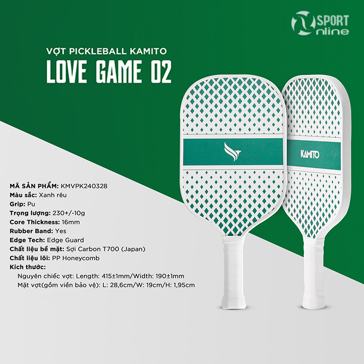 Vợt Kamito Pickleball Lovegame 02