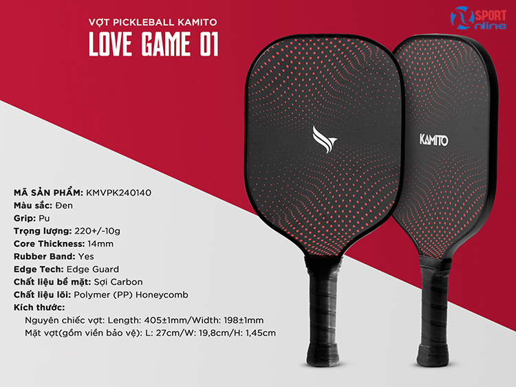 Vợt Pickleball Kamito Lovegame 01